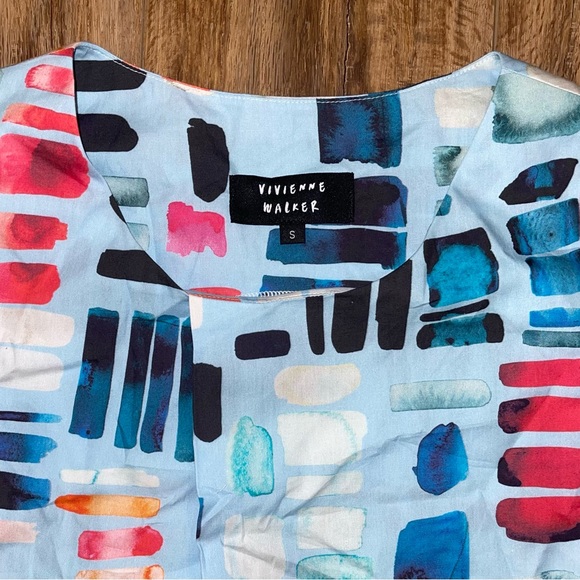 sleeveless women's vivienne walker clothing tank top blouse Sz small - Picture 3 of 7